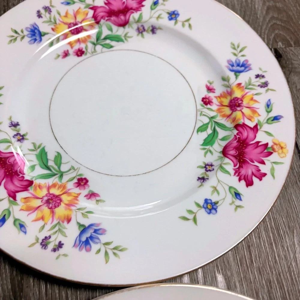Eschenbach Baronet China Lorna Bread Butter Plates Set of 4 Bavaria Germany 6.25